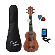 Load image into Gallery viewer, Aiersi brand 21 inch ukelele mahogany Soprano ukulele musical instrument hawaii guitar