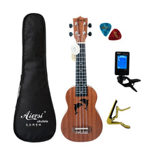 Load image into Gallery viewer, Aiersi brand 21 inch ukelele mahogany Soprano ukulele musical instrument hawaii guitar